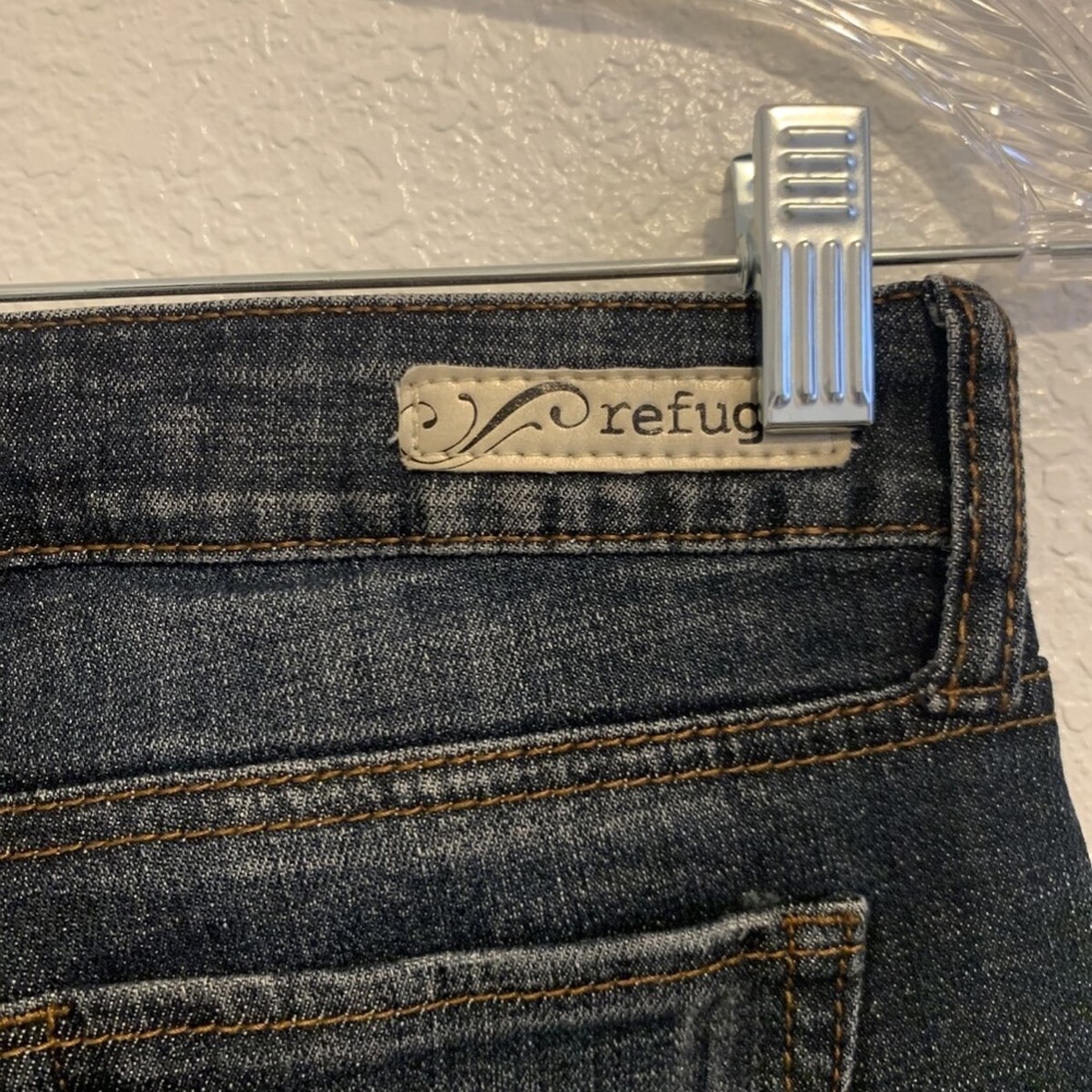 Flirty Everyday Skinny Refuge Distressed Washed Jeans Pant Womans Regular 0 Slim - Picture 8 of 12